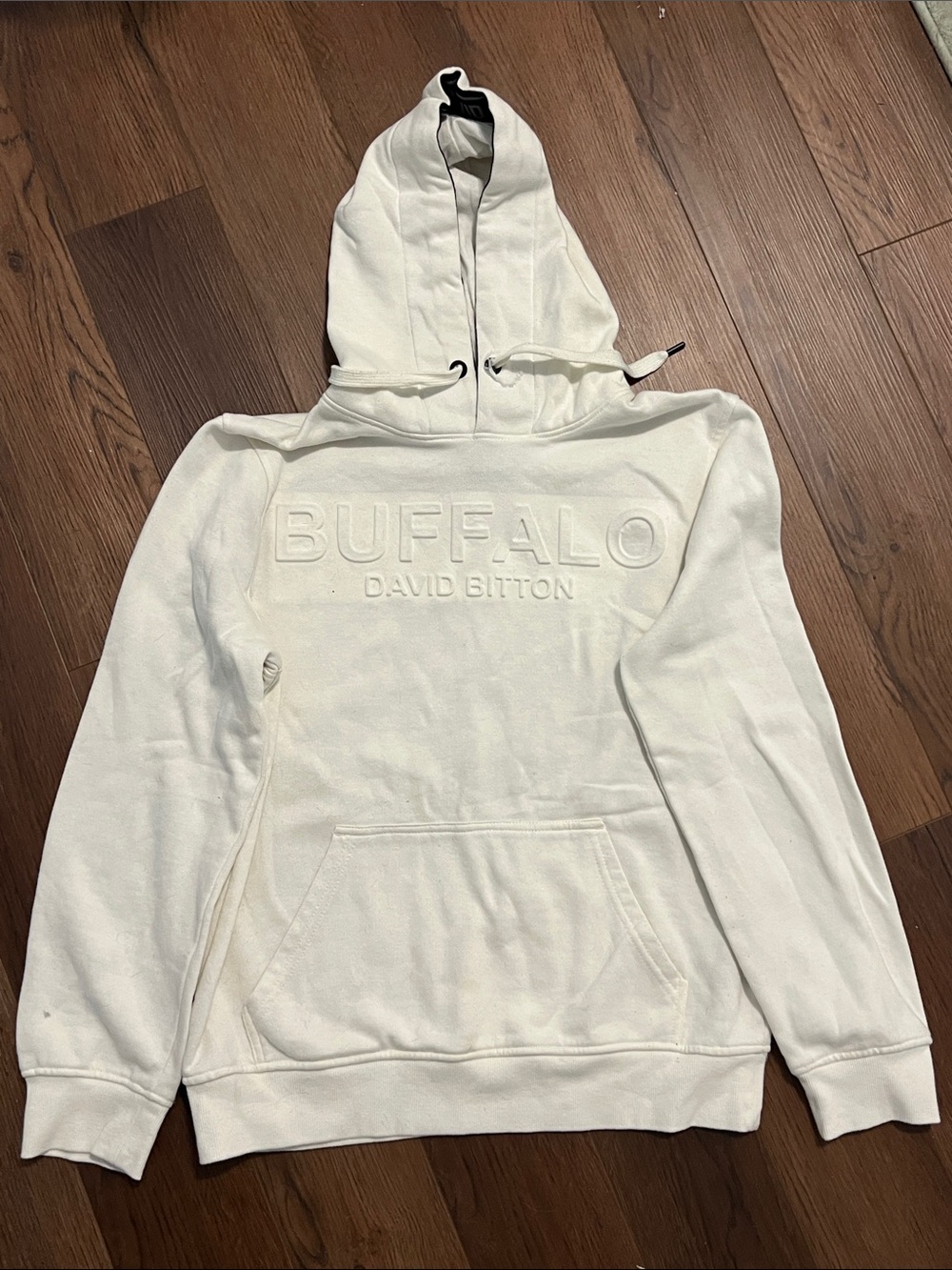 Buffalo David Bitton White Hooded Sweatshirt